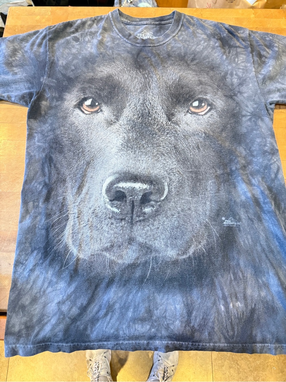 The Mountain Black Dog Face Graphic Tee Men’s Sz L